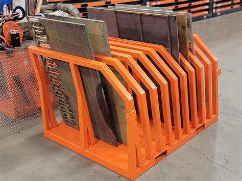 vertical sheet metal holding racks